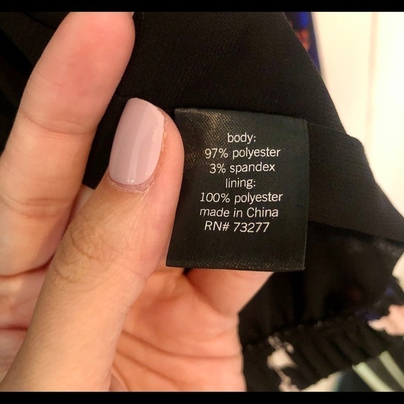 Apt. 9 Black Floral Bomber Jacket - Picture 5 of 6